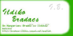 ildiko bradacs business card